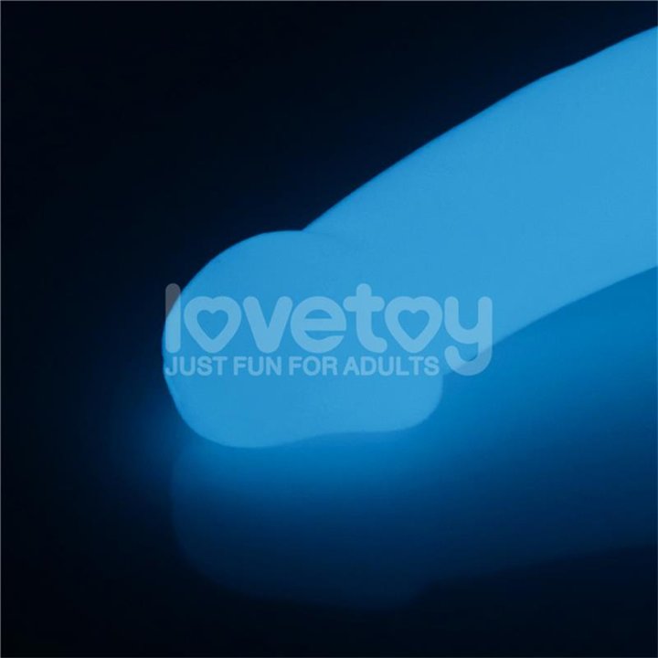 Double dildo Lumino Play Blue Light 10.5 - LO-LV313011 - Teknashop Ltd