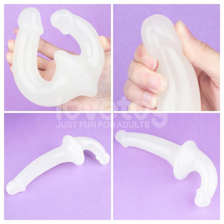 Double dildo Lumino Play Blue Light 10.5 - LO-LV313011 - Teknashop Ltd