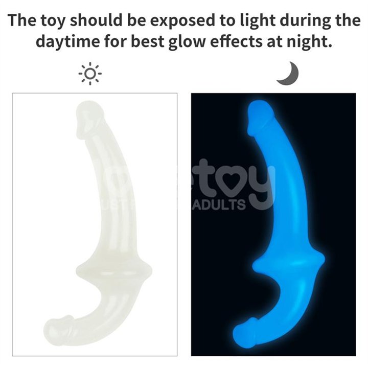 Double dildo Lumino Play Blue Light 10.5 - LO-LV313011 - Teknashop Ltd