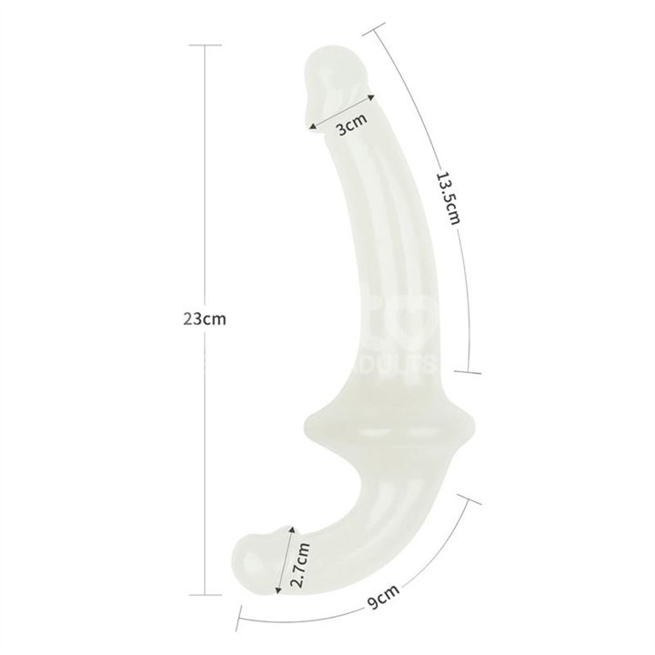 Double dildo Lumino Play Blue Light 10.5 - LO-LV313011 - Teknashop Ltd