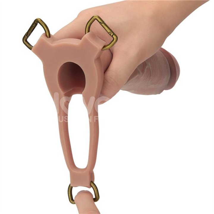 Ingen Adjustable Strap On with Hollow Dildo 9 Enhanced Set L/XL/2XL - LO-LV415011B - Teknashop Ltd