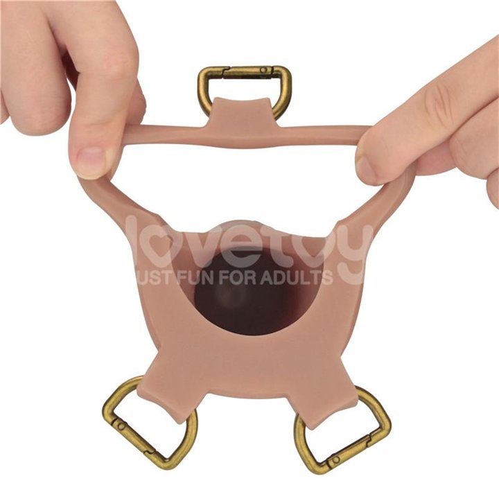 Ingen Adjustable Strap On with Hollow Dildo 9 Enhanced Set L/XL/2XL - LO-LV415011B - Teknashop Ltd