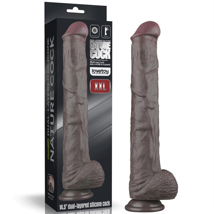 Dual Layered Bendable Dildo XXL 14,5 - LO-LV411311 - Teknashop Ltd
