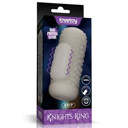 Knights Ring Vibrating Dual Purpose Sleeve Drip - LO-LV314112 - Teknashop Ltd