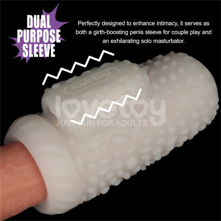 Knights Ring Vibrating Dual Purpose Sleeve Drip - LO-LV314112 - Teknashop Ltd