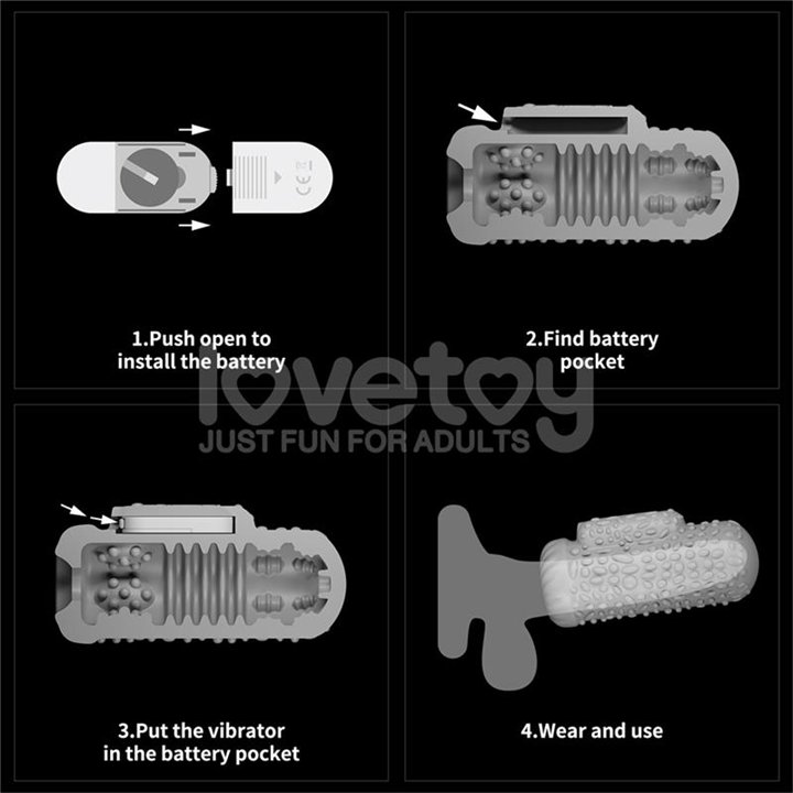 Knights Ring Vibrating Dual Purpose Sleeve Drip - LO-LV314112 - Teknashop Ltd