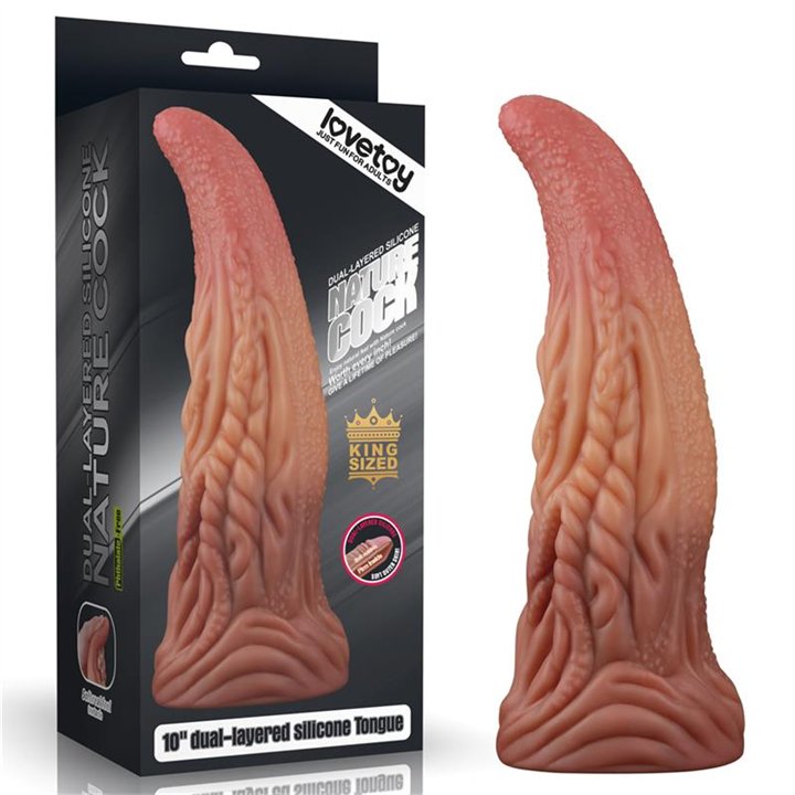 Dildo Tongue 10 Dual Layer - LO-LV411018 - Teknashop Ltd