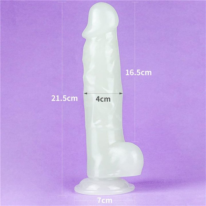 Dildo 8.5 Lumino Blue Light - LO-LV319022 - Teknashop Ltd