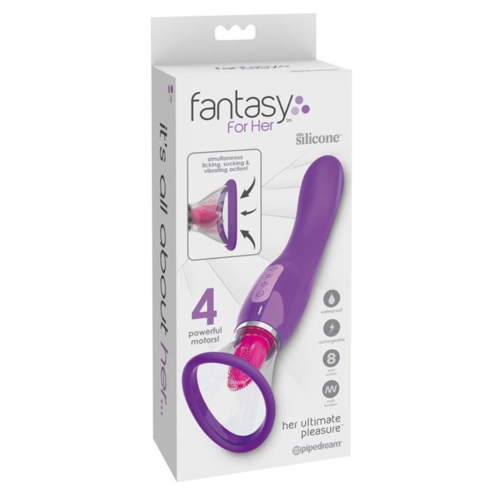 Her Ultimate Pleasure Clitoris Stimulator and Vibe - PD-4943-12 - Teknashop Ltd