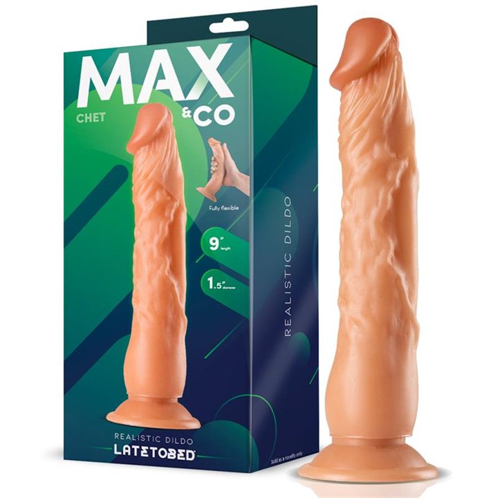 Chet Realistic Dildo Flesh 9 - 23 cm - MX-955 - Teknashop Ltd