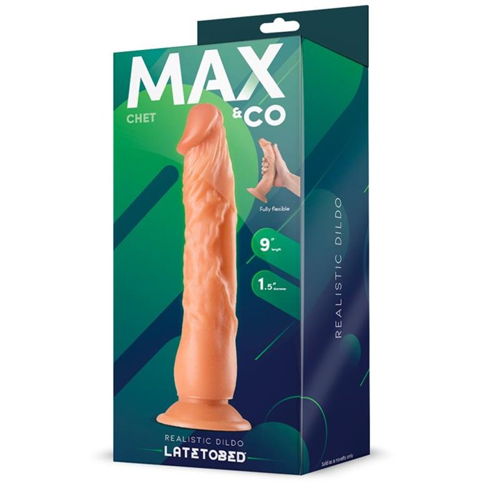 Chet Realistic Dildo Flesh 9 - 23 cm - MX-955 - Teknashop Ltd