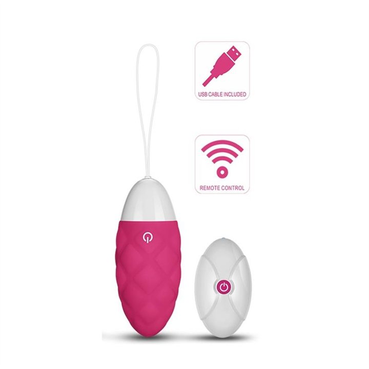 Vibrating Egg IJoy Remote Control USB Pink - LO-LV1565 - Teknashop Ltd
