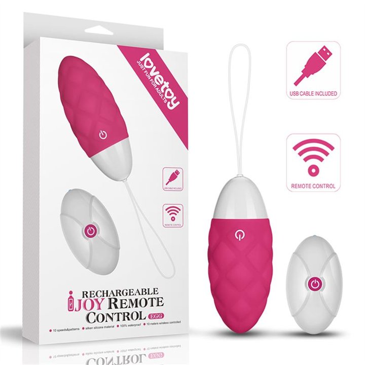 Vibrating Egg IJoy Remote Control USB Pink - LO-LV1565 - Teknashop Ltd
