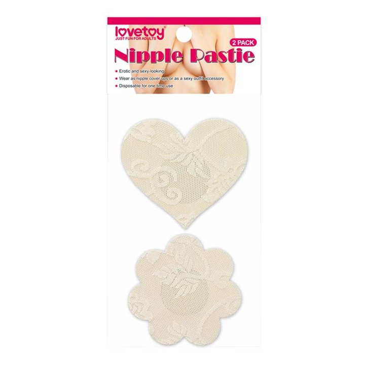 Pack Nipple Covers Flower and Heart Beige - LO-LV763006 - Teknashop Ltd
