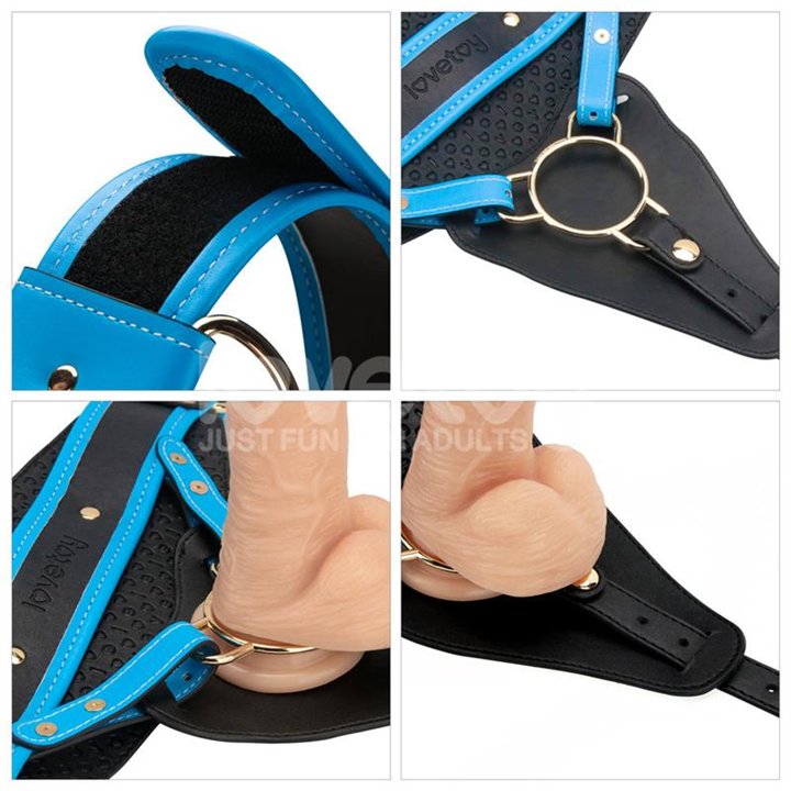 Strap On with Vibrating Dildo 8 - LO-LV715401A - Teknashop Ltd