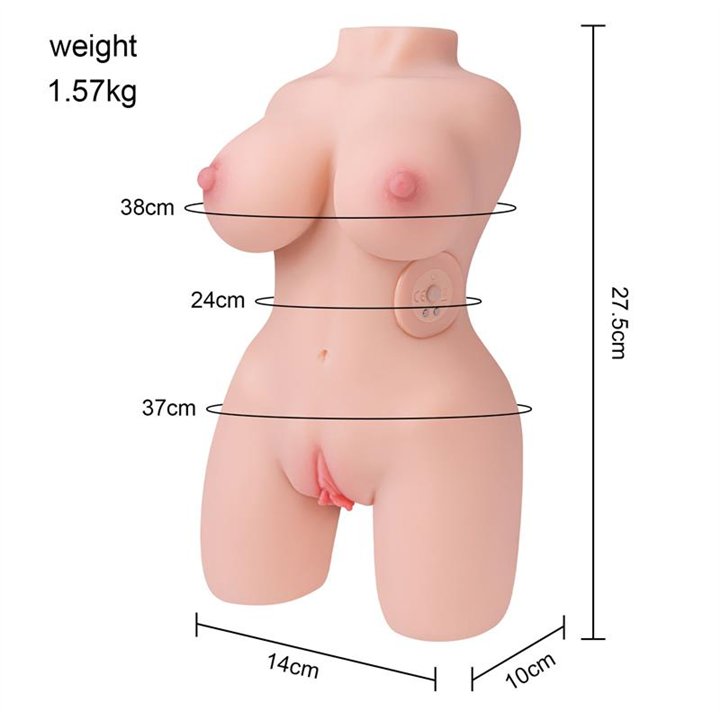 Kosey Torso with Vibration 1.57 kg - SQ-MA20075V - Teknashop Ltd