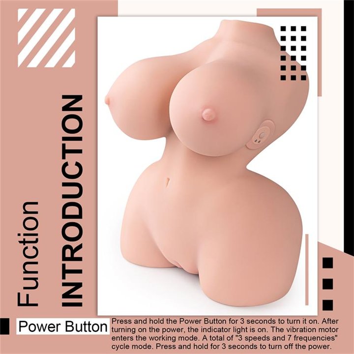 Delilah Mini Torso with Vibration 4.7 kg - SQ-MA20064V - Teknashop Ltd