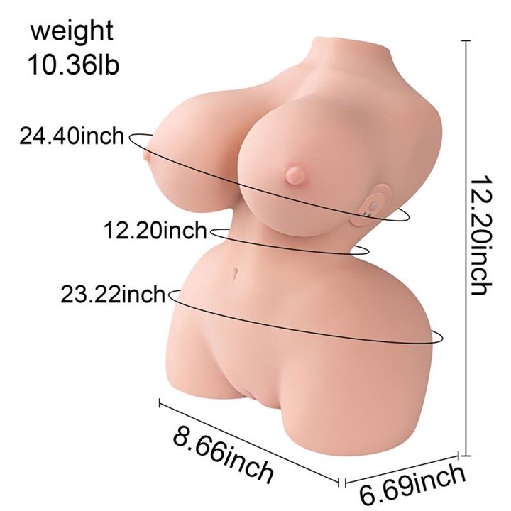Delilah Mini Torso with Vibration 4.7 kg - SQ-MA20064V - Teknashop Ltd