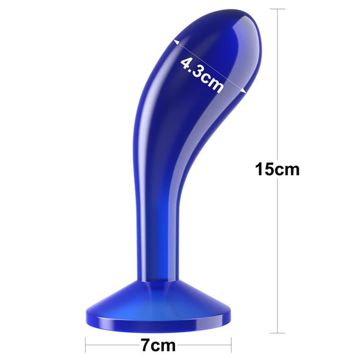 Butt Plug Flawless Clear Blue 6 - LO-LV310319 - Teknashop Ltd