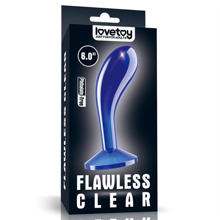 Butt Plug Flawless Clear Blue 6 - LO-LV310319 - Teknashop Ltd
