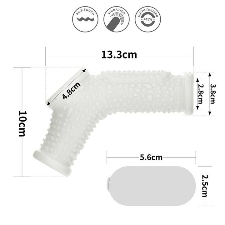 Penis and testicles sleeve with vibration Drip Knights - LO-LV343116 - Teknashop Ltd