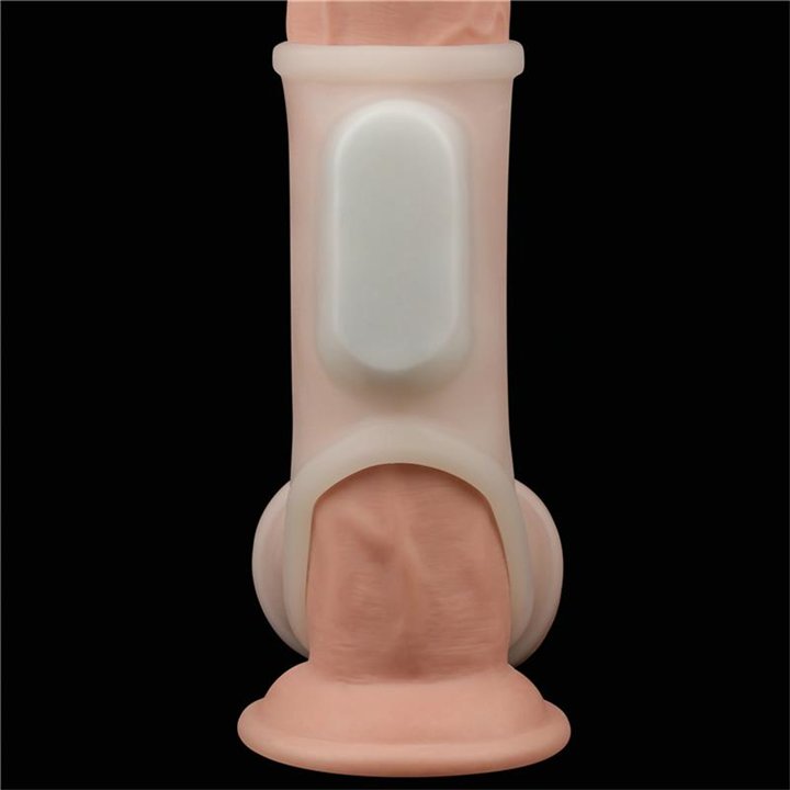 Penis and Testicles Sleeve with Vibration Silk Knights - LO-LV343115 - Teknashop Ltd