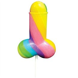 PRIDE - SPENCER & FLEETWOOD RAINBOW COCK LGBT LOLLIPOP - D-230791 - Teknashop Ltd