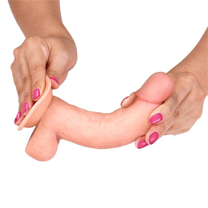 Slidy Realistic Dildo Dual Layer Retractable and Adjustable 8 - LT-943 - Teknashop Ltd