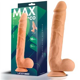 Ben Realistic Dildo with Testicles 10.2 Flesh - MX-717 - Teknashop Ltd