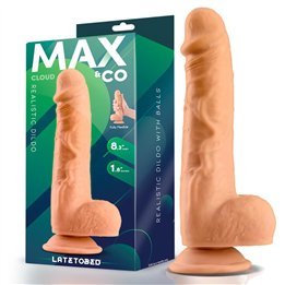 Cloud Realistic Dildo with Testicles 8.3 Flesh - MX-704 - Teknashop Ltd