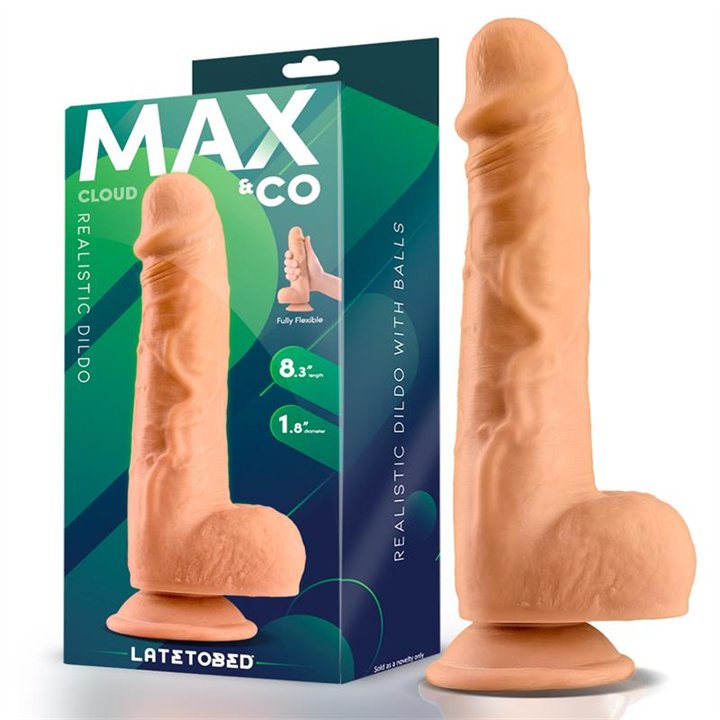 Cloud Realistic Dildo with Testicles 8.3 Flesh - MX-704 - Teknashop Ltd