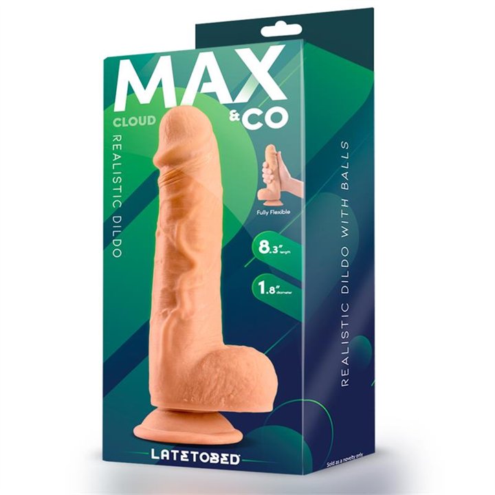 Cloud Realistic Dildo with Testicles 8.3 Flesh - MX-704 - Teknashop Ltd