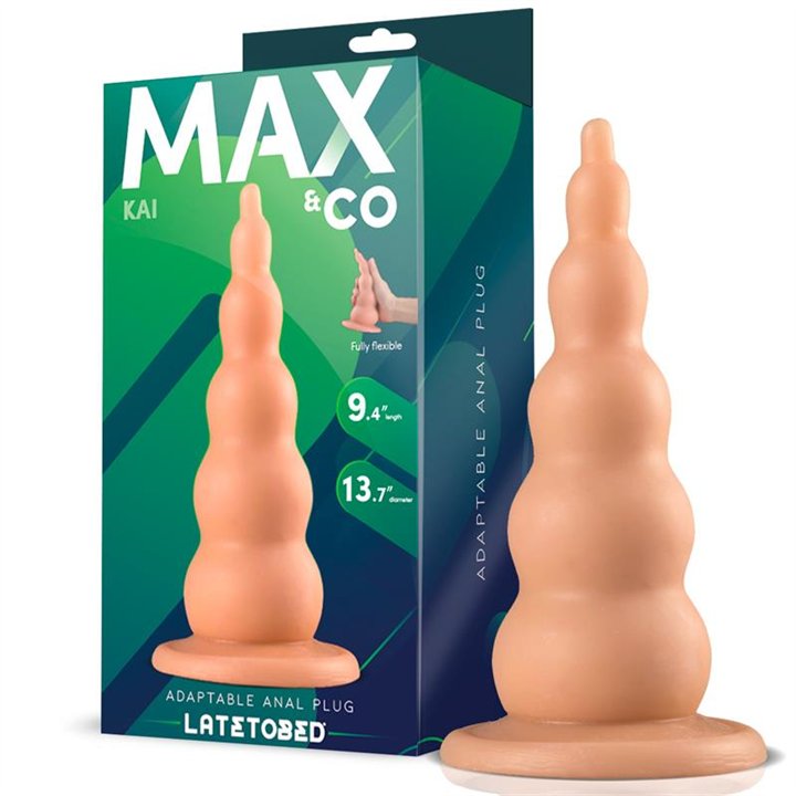 Kai Adaptable Butt Plug Flesh 9,4 - 18.4 cm - MX-959 - Teknashop Ltd