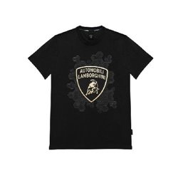 LAMBORGHINI SIZE L MENST-SHIRT ARTISTIC SHIELD BLACK