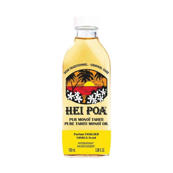 Hei Poa, Pure Thaiti Manoi, Hydrating & Repairing, Vanilla, Body Oil, For Hair & Body, 100 ml - Teknashop Ltd