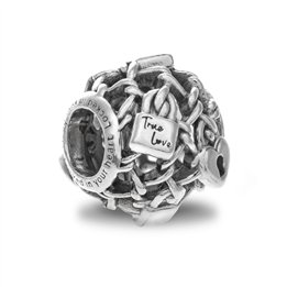PANDORA Mod. OPENWORK CHAIN LINK PADLOCK CHARM - WW.790071C00 - Teknashop Ltd