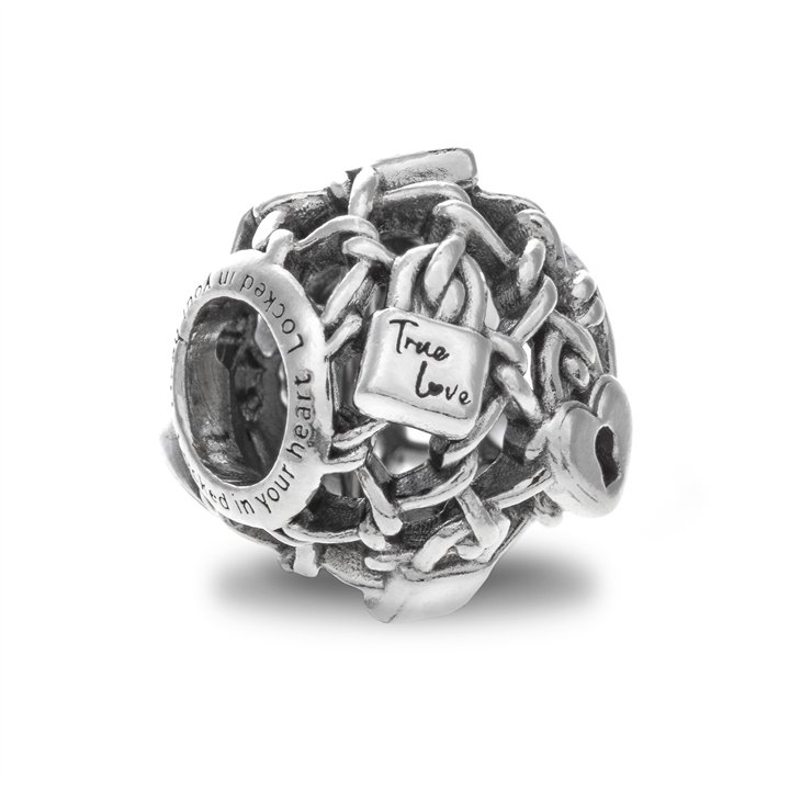 PANDORA Mod. OPENWORK CHAIN LINK PADLOCK CHARM - WW.790071C00 - Teknashop Ltd