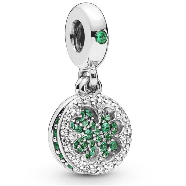 PANDORA CHARMS Mod. LUCKY FOUR-LEAF CLOVER - WW.797906NRGMX - Teknashop Ltd