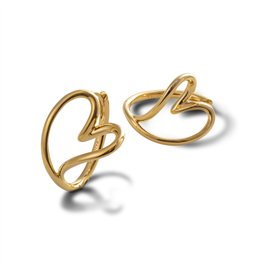 PANDORA Mod. ESSENCE ORGANICALLY SHAPED HEART HOOP EARRINGS - WW.263807C00 - Teknashop Ltd