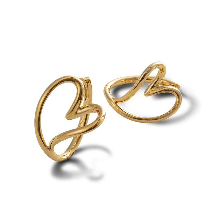 PANDORA Mod. ESSENCE ORGANICALLY SHAPED HEART HOOP EARRINGS - WW.263807C00 - Teknashop Ltd