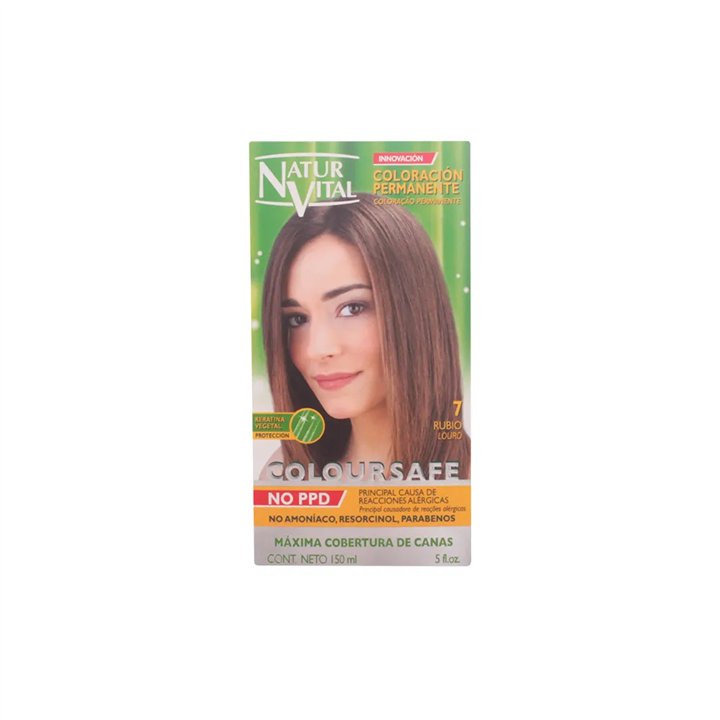 Naturaleza Y Vida Coloursafe Permanent 7 Blonde 150ml - unisex - Teknashop Ltd