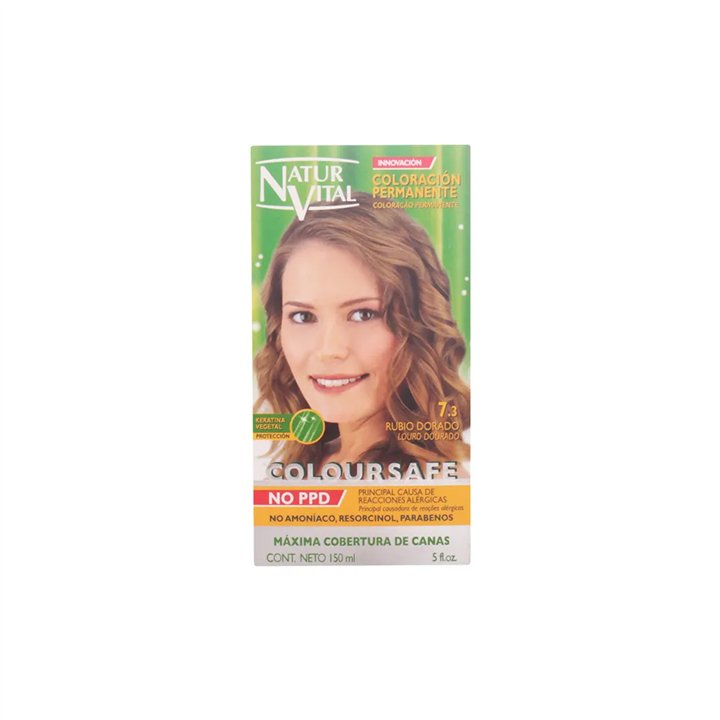 Naturaleza Y Vida Coloursafe Permanent 7.3 Golden Blonde 150ml - unisex - Teknashop Ltd