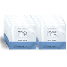 MIXGLISS - NATURAL WATER-BASED LUBRICANT 12 SINGLE DOSE 4 ML - D-210248 - Teknashop Ltd