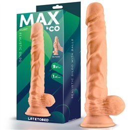 Clint Realistic Dildo with Testicles Flesh 9.5 - MX-700 - Teknashop Ltd