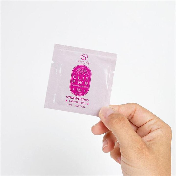 Clitoral Power Strawberry Balm Sachet 2 ml - F3735 - Teknashop Ltd