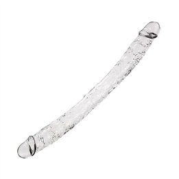 Supreme Double Dildo 38.5 cm Clear - A-20750 - Teknashop Ltd