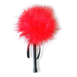 Feather Tickler with Marabou Red - F3420R - Teknashop Ltd