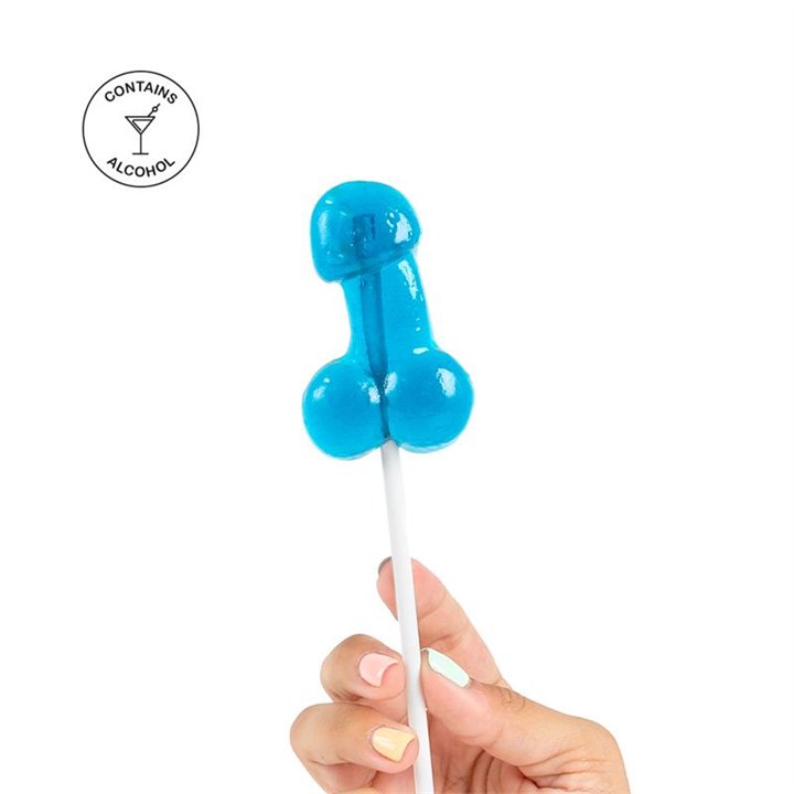 Penis Shaped Lollipop Gin Tonic Flavor with Alcohol - F1731 - Teknashop Ltd
