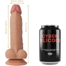 CYBER SILICOCK - JUDE ULTRA REALISTIC SOFT LIQUID SILICONE 18 CM -O- 3.2 CM - D-227294 - Teknashop Ltd