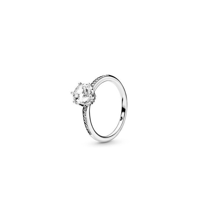 PANDORA JEWELS Mod. CLEAR SPARKLING CROWN - RING - Size 52 - WW.198289CZ-52 - Teknashop Ltd